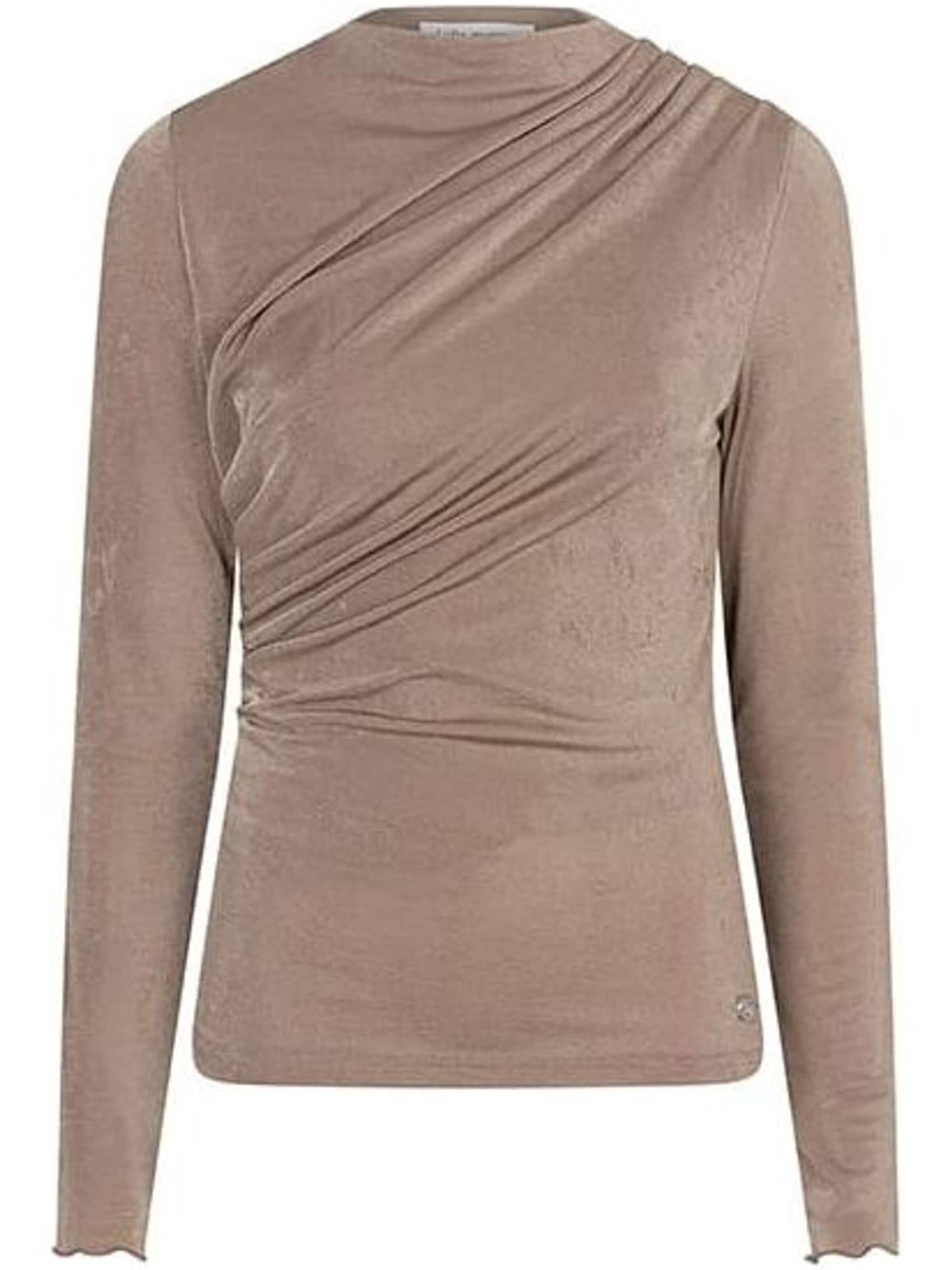 LOFTY MANNER Top 'RJ18 - Top Jimmi - Draped Uni' in Grijs: voorkant