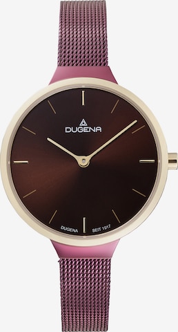 DUGENA Analog Watch in Red: front