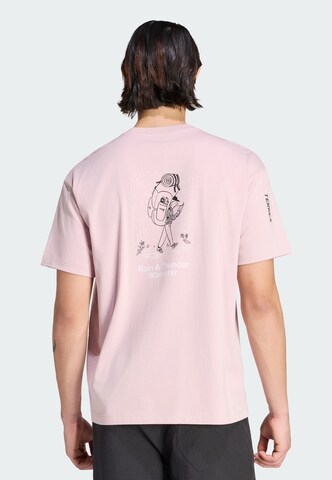 Maglia funzionale di ADIDAS TERREX in lilla: frontale