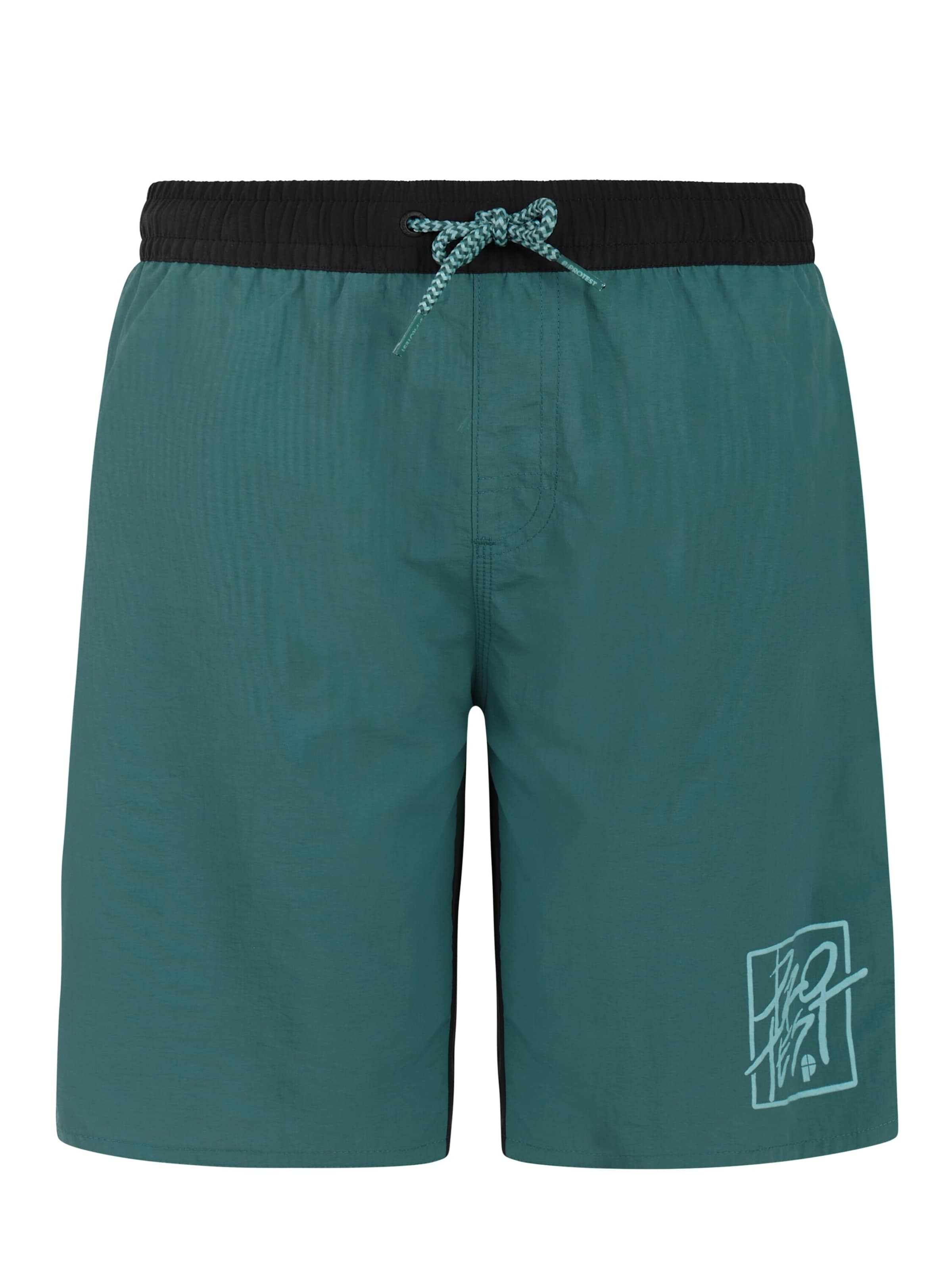 PROTEST Badeshorts 'PRTGarrix JR'‌ in Grün: Vorderseite
