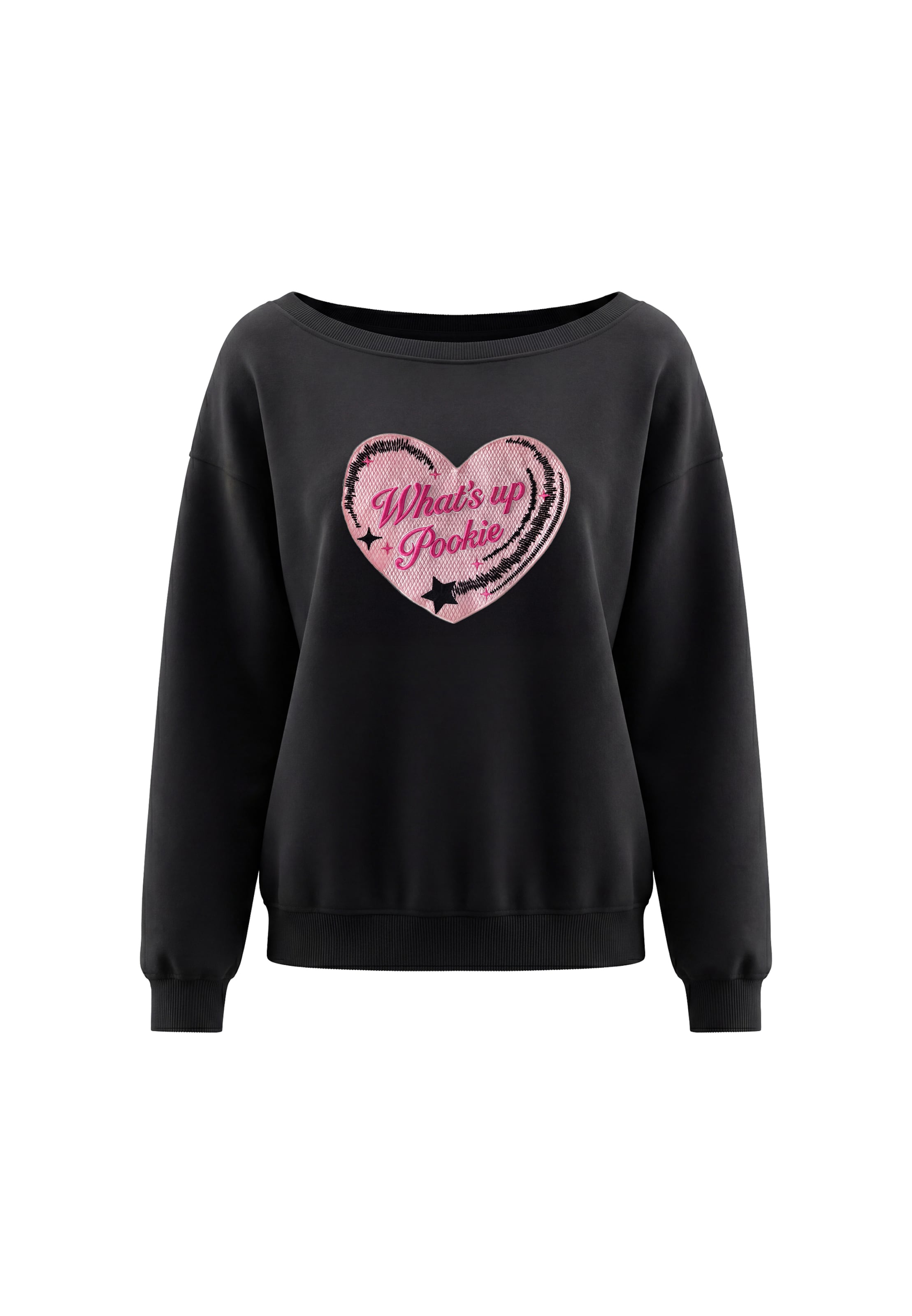 MYMO - Sudadera en negro: frente