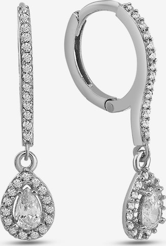 Boucles d'oreilles Dkeniz en argent : devant