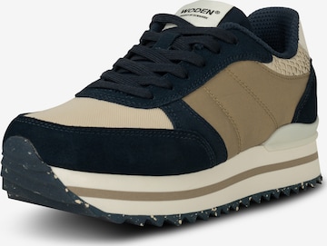 WODEN Platform trainers ' Ronja ' in Blue: front