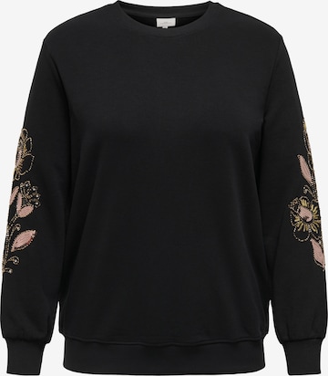 juoda ONLY Carmakoma Megztinis be užsegimo 'CARTERESA': priekis