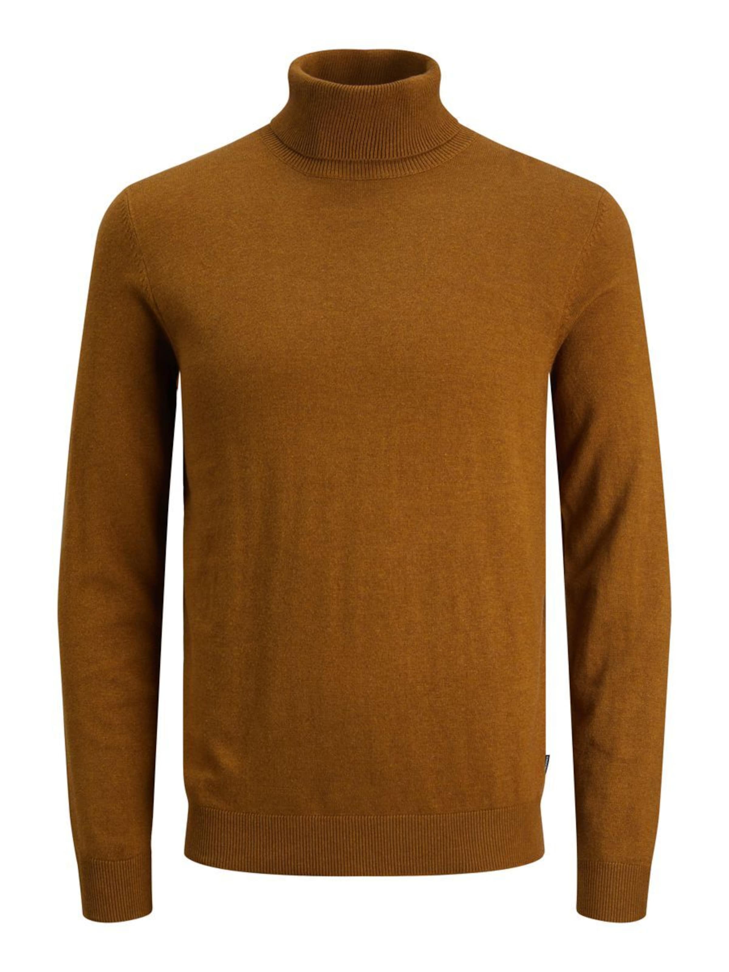 JACK & JONES Svetr 'Emil' – hnědá: přední strana