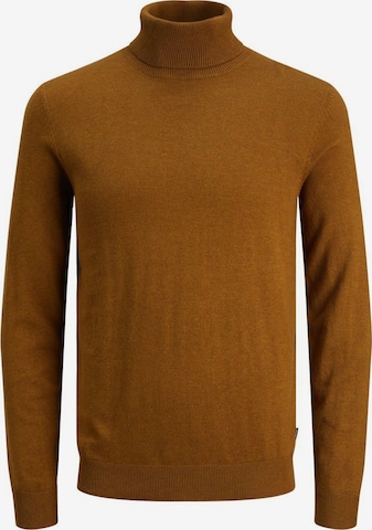 JACK & JONES Sweater 'Emil' in Brown: front