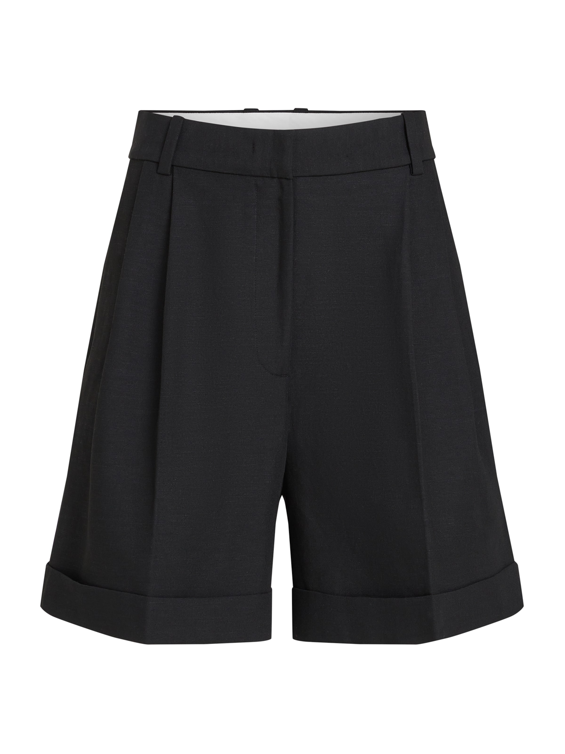 TOMMY HILFIGER Παντελόνι πλισέ σε μαύρο: μπροστά