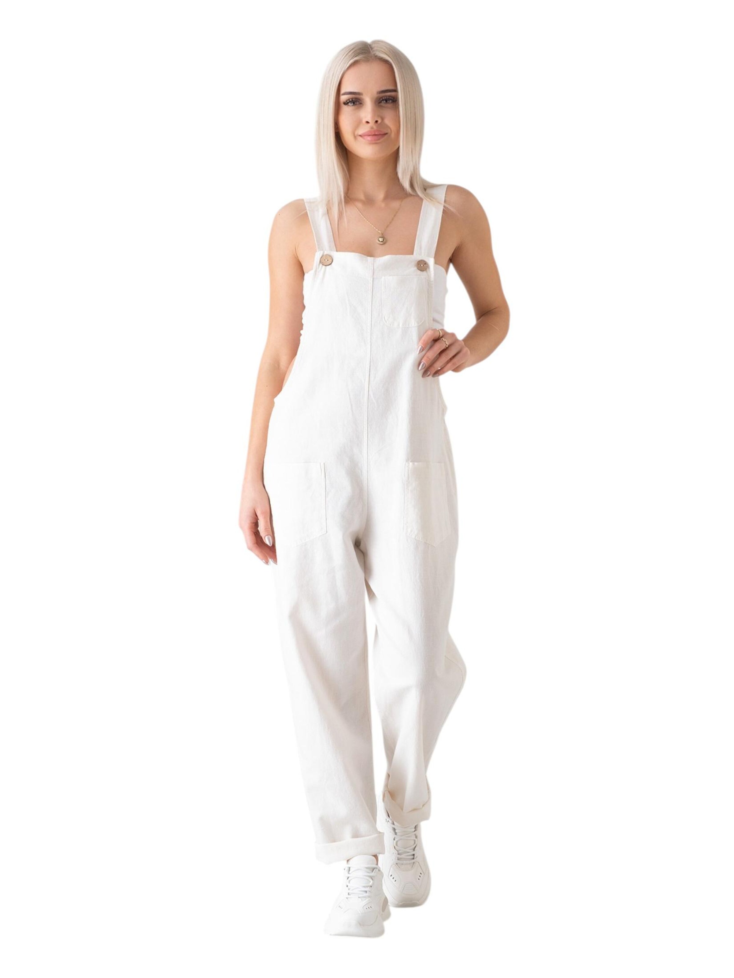 Loosefit Salopette 'Roa' WENOR en blanc