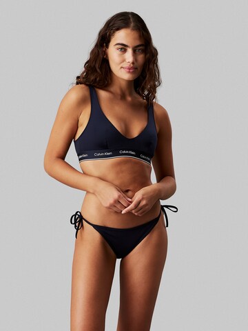 Calvin Klein Swimwear Triangel Bikinitop 'Meta Legacy' in Blauw