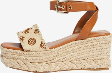 GUESS Sandals 'Onica' in Brown: front