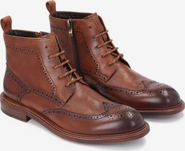 Kazar Lace-Up Boots in Brown