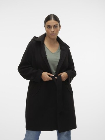 Manteau mi-saison 'VINCE CHELSEA' Vero Moda Curve en noir : devant