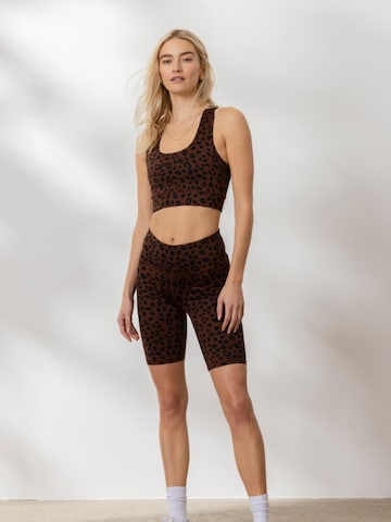 Hey Honey Bustier Sport-BH in Schwarz: Vorderseite