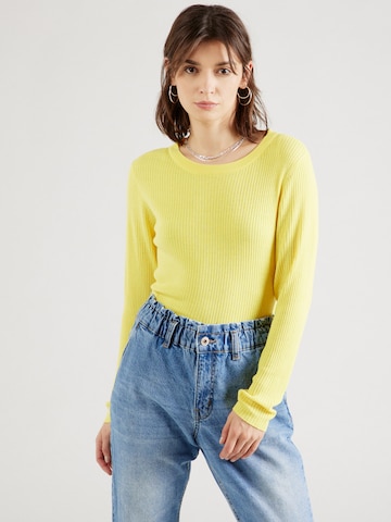 VILA Sweater 'ABELLA' in Yellow: front