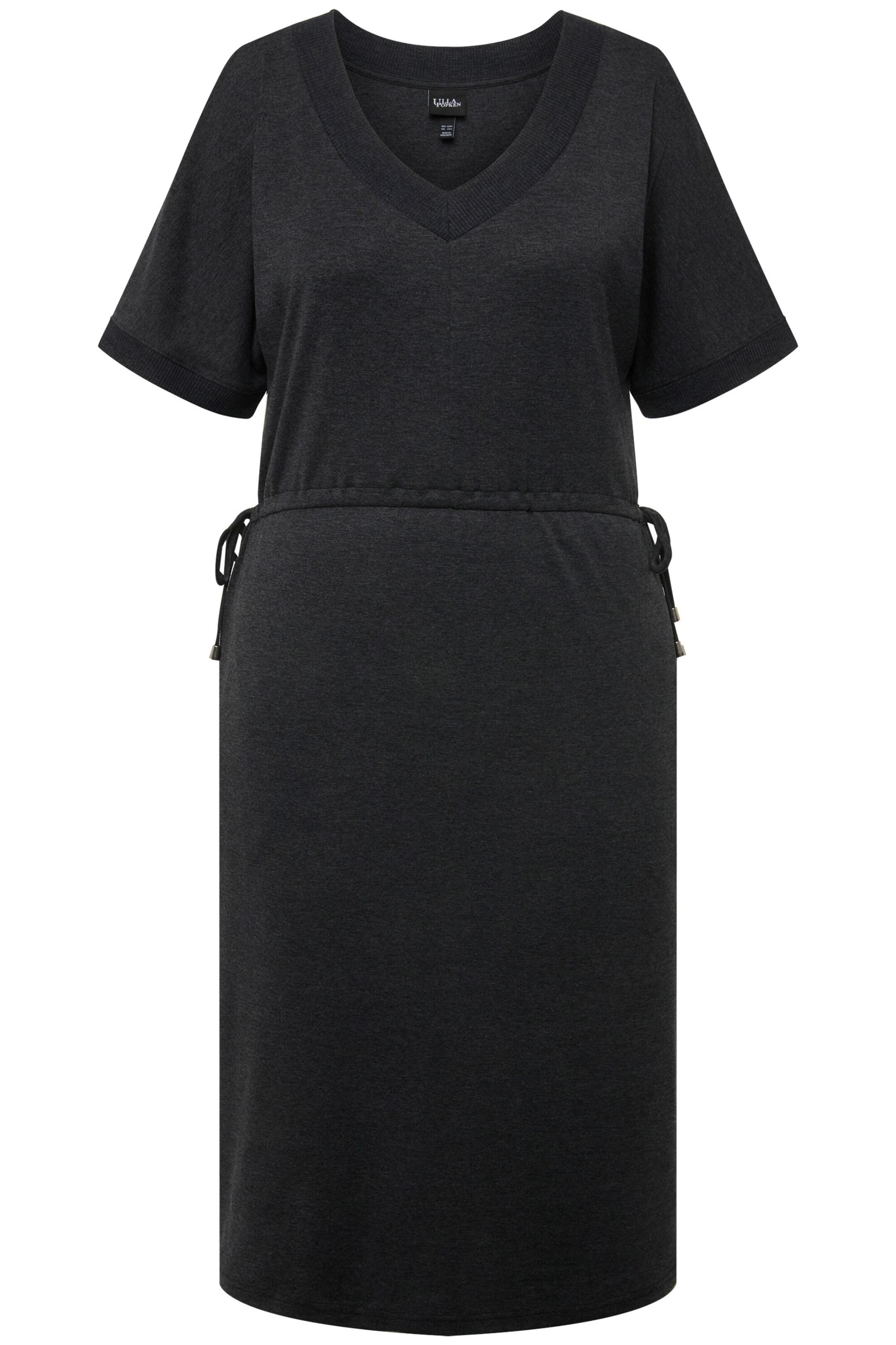 Ulla Popken Jurk in Zwart: voorkant