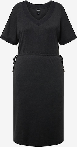 Ulla Popken Kleid in Schwarz: Vorderseite