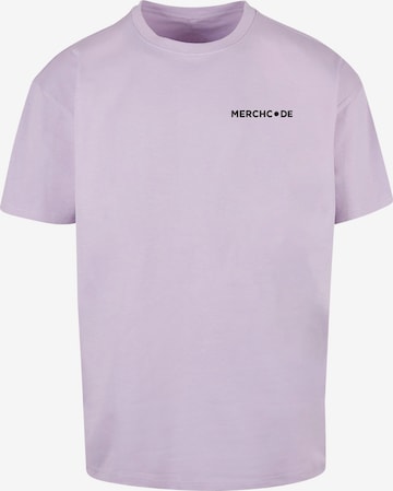 T-Shirt 'Break The Rules' Merchcode en violet : devant