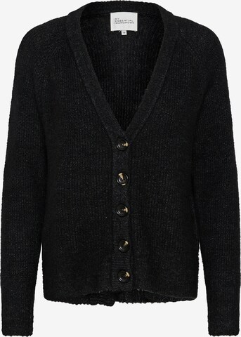 My Essential Wardrobe Knit Cardigan in Black: front