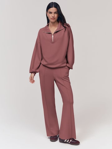 Wide leg Pantaloni di Osia in rosa