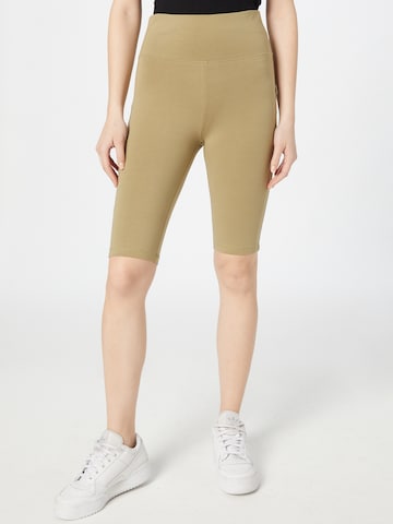 Urban Classics Skinny Leggings 'Cycle' in Groen: voorkant