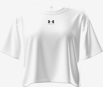 UNDER ARMOUR Functioneel shirt 'Rival' in Wit: voorkant