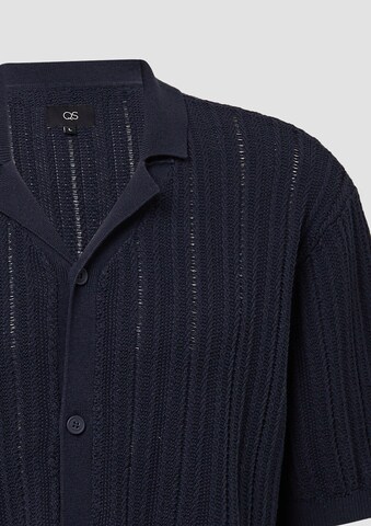 QS Regular fit Button Up Shirt in Blue