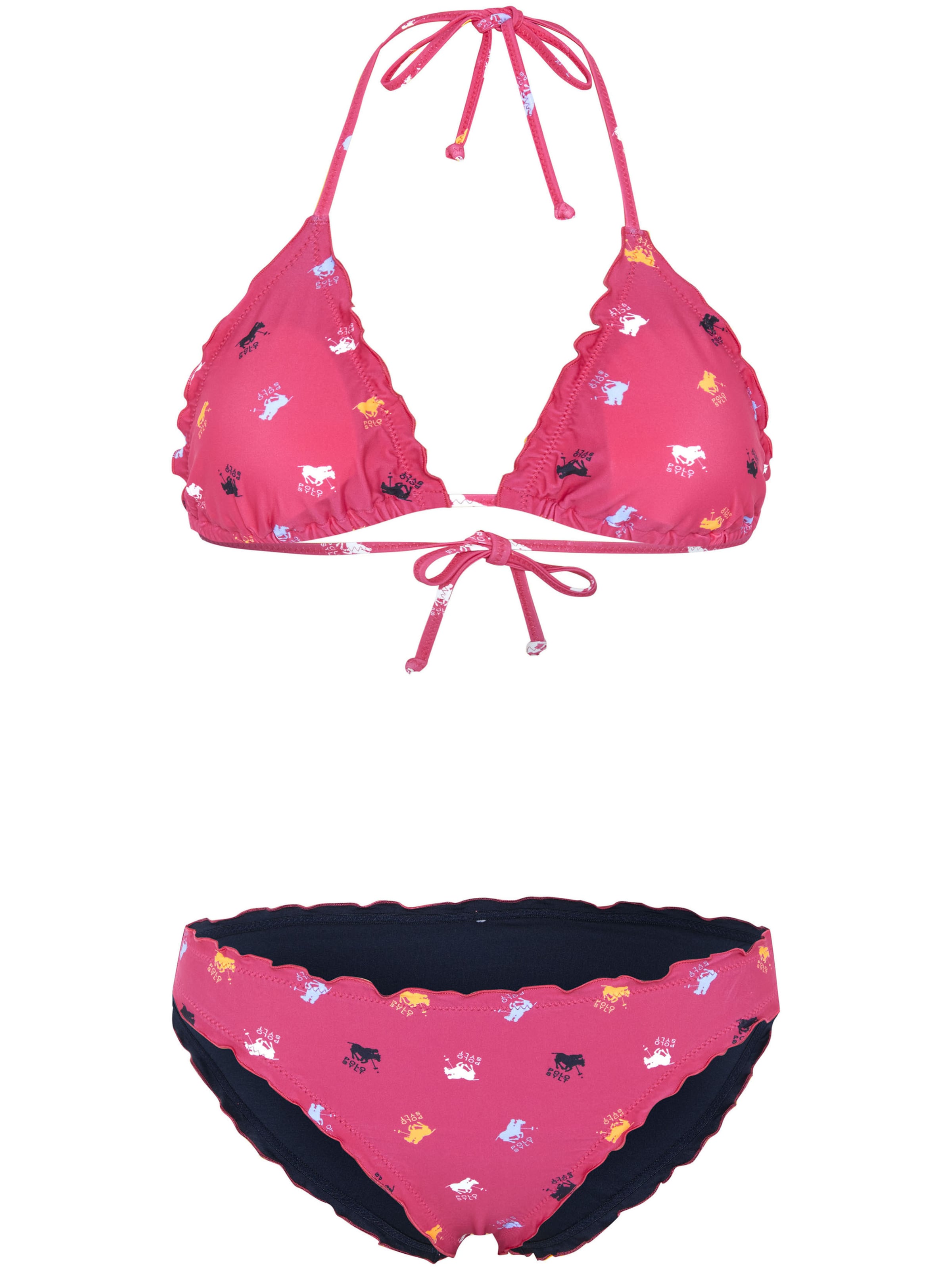 Polo Sylt Triangel Bikini in Pink: Vorderseite