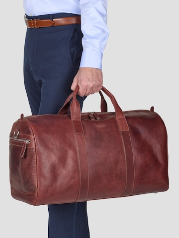 Howard London - Bolsa de fin de semana 'Weekend Bag Connor Brown' en marrón: frente