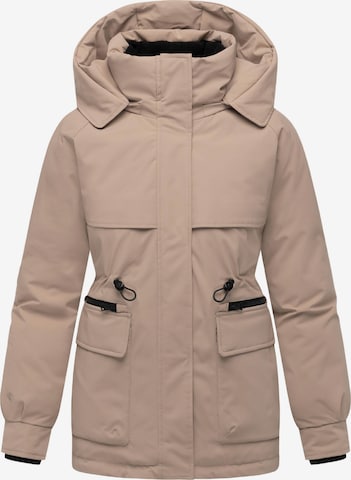 Manteau d’hiver 'Shigaraa XVI' MARIKOO en beige : devant