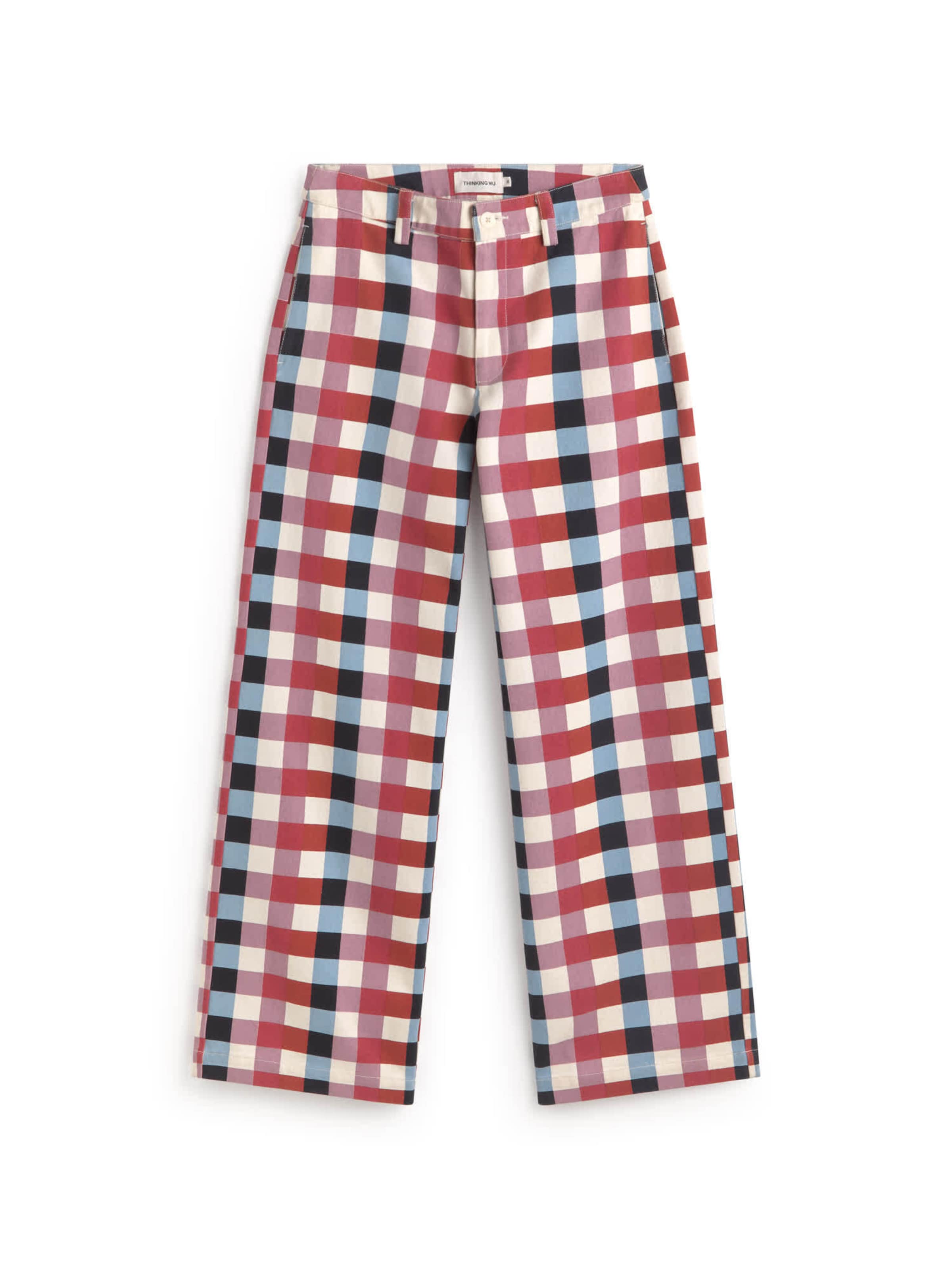 Thinking MU Loosefit Hose 'SERENA' in Mischfarben: Vorderseite