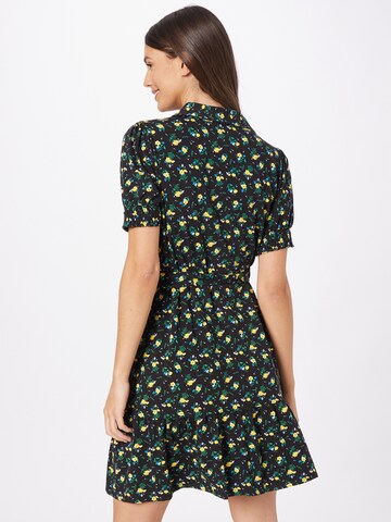 Dorothy Perkins - Vestido camisero 'Lemon Ditsy' en negro