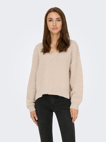 JDY Trui 'SIGRID' in Beige: voorkant