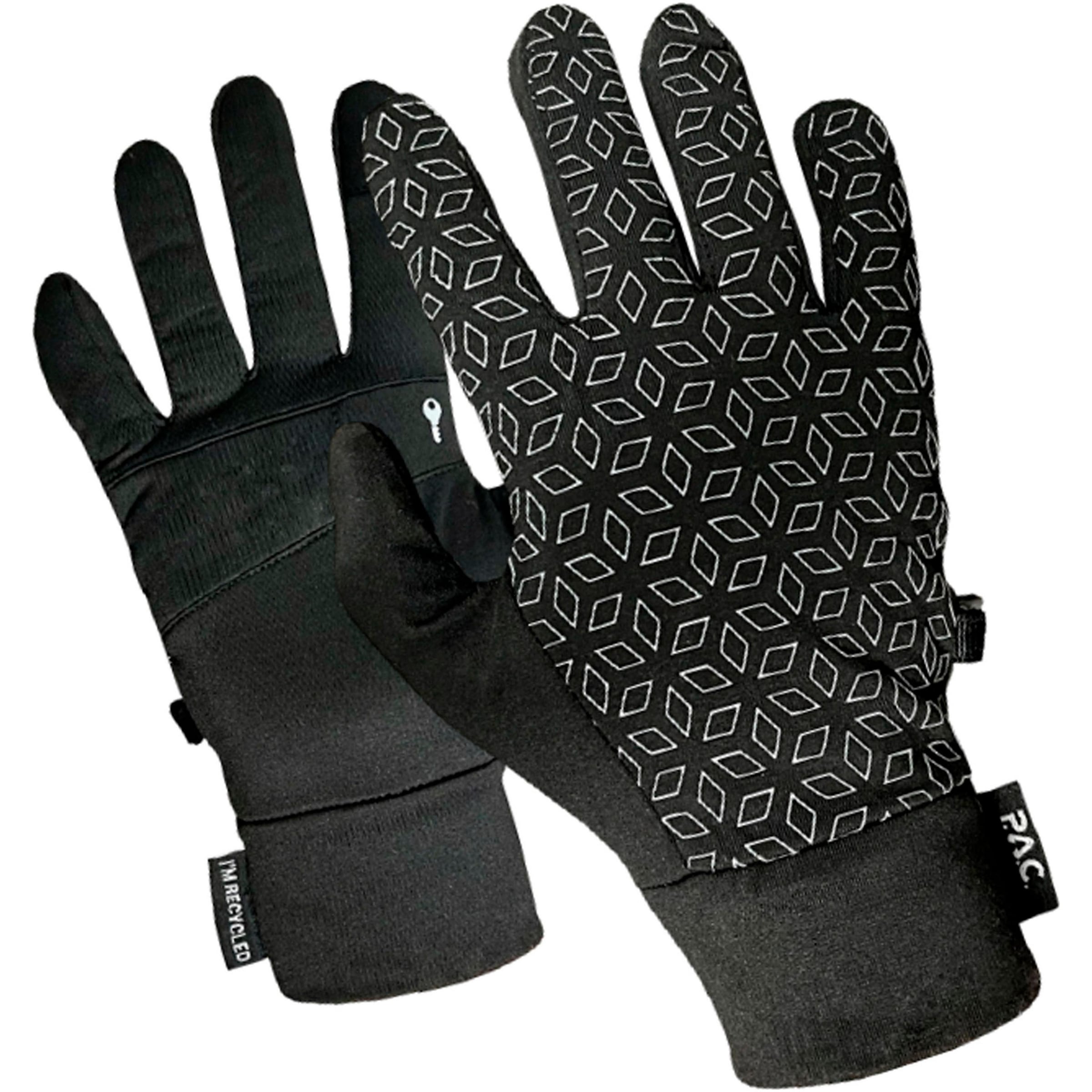 P.A.C. Sporthandschuhe in Schwarz: Vorderseite