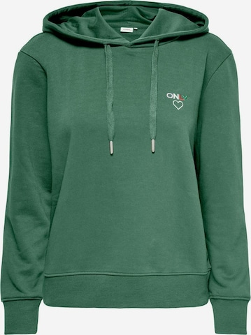 ONLY Sweatshirt in Groen: voorkant