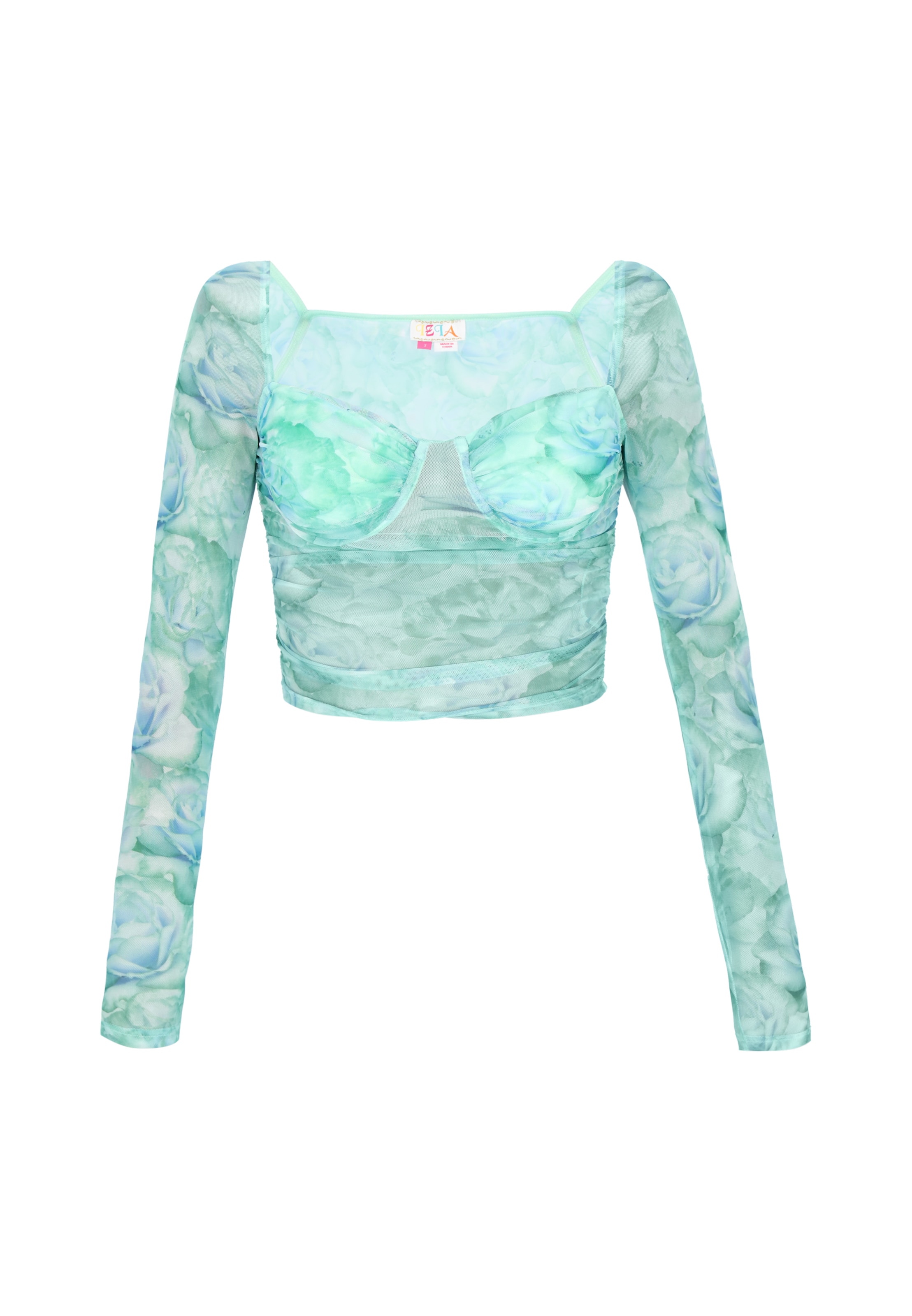 IZIA Top in Blauw: voorkant