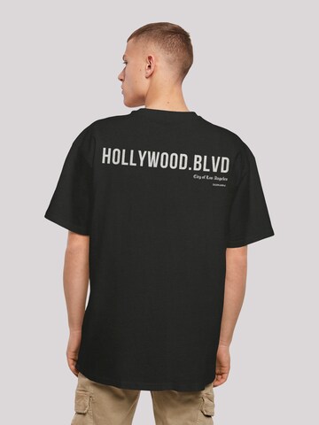 T-Shirt 'Hollywood blvd' F4NT4STIC en noir