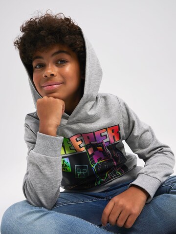 NAME IT Sweatshirt 'Jiz Minecraft' in Grey