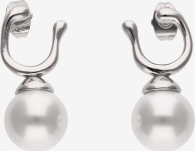 faina Ohrringe in silber / perlweiß, Produktansicht