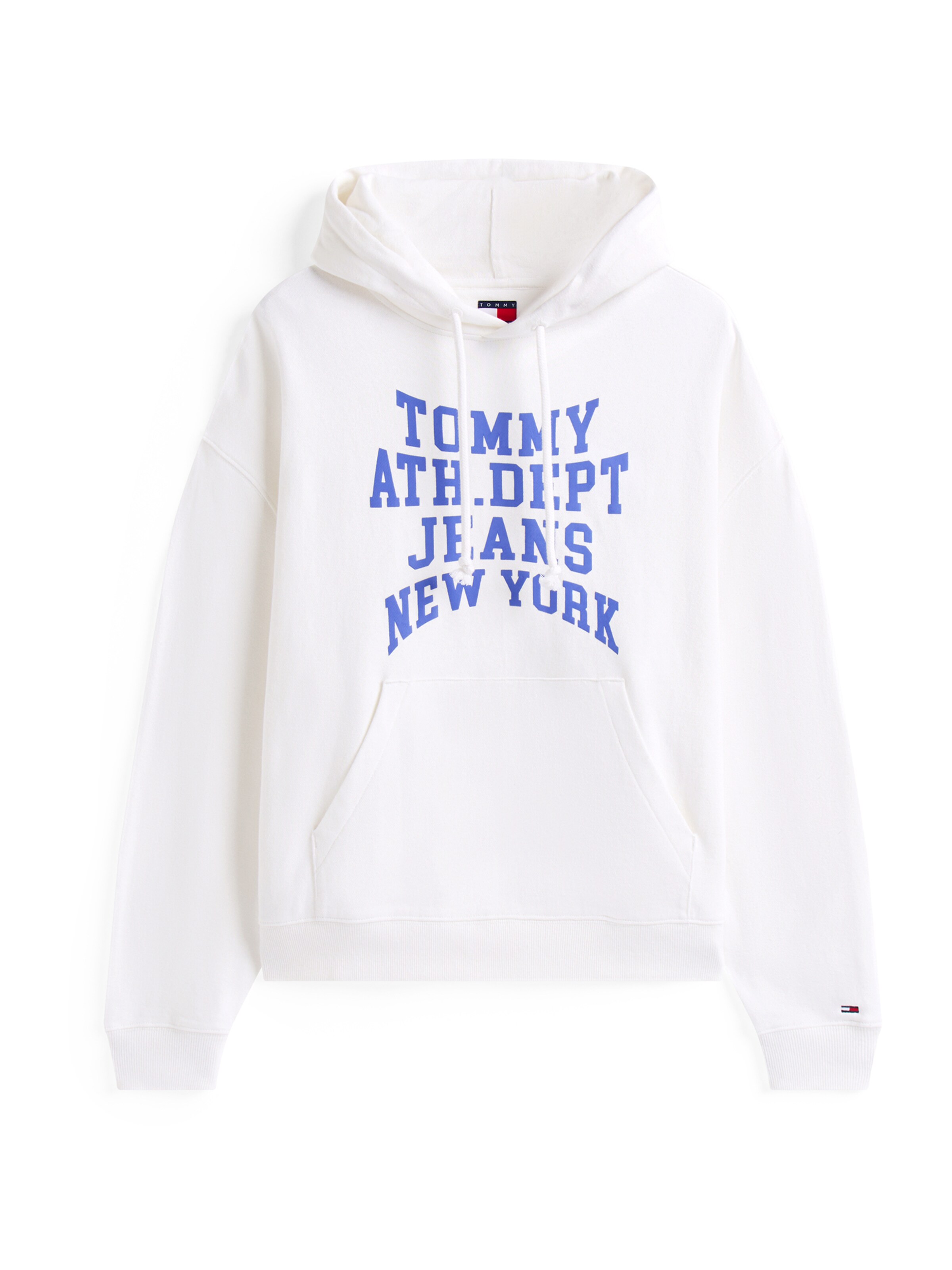 Tommy Jeans Μπλούζα φούτερ '90S VARSITY' σε εκρού / ναυτικό μπλε / μπλε ρουά / κόκκινο, Άποψη προϊόντος