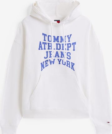 Tommy Jeans Суичър '90S VARSITY' в бежово: отпред