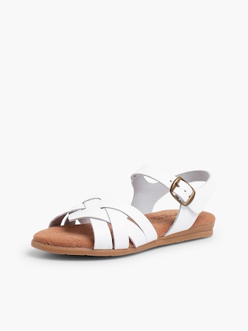 Pisamonas - Sandalias en blanco: frente