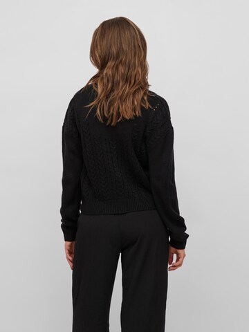 VILA Knit Cardigan 'Oa' in Black