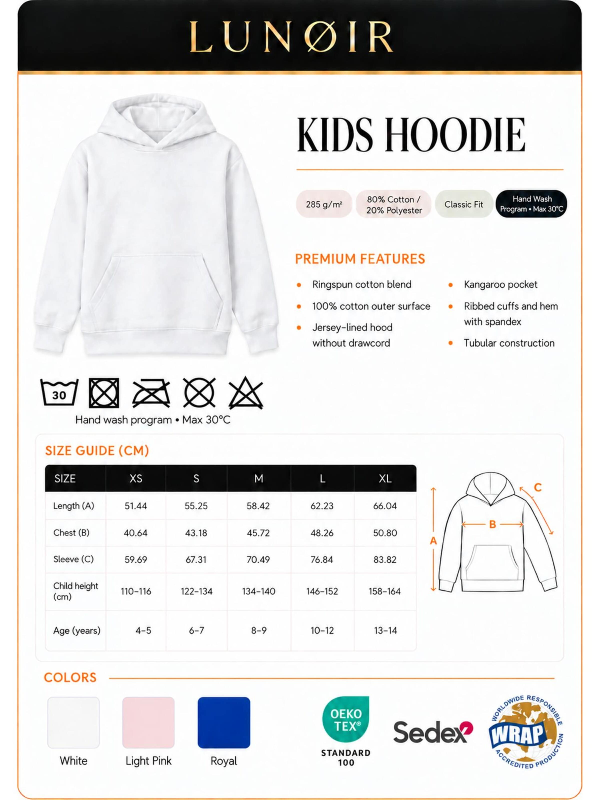 LUNØIR Studio Sweatshirt 'Believe in Magic'‌‌‌‌‌‌‌ in Weiß