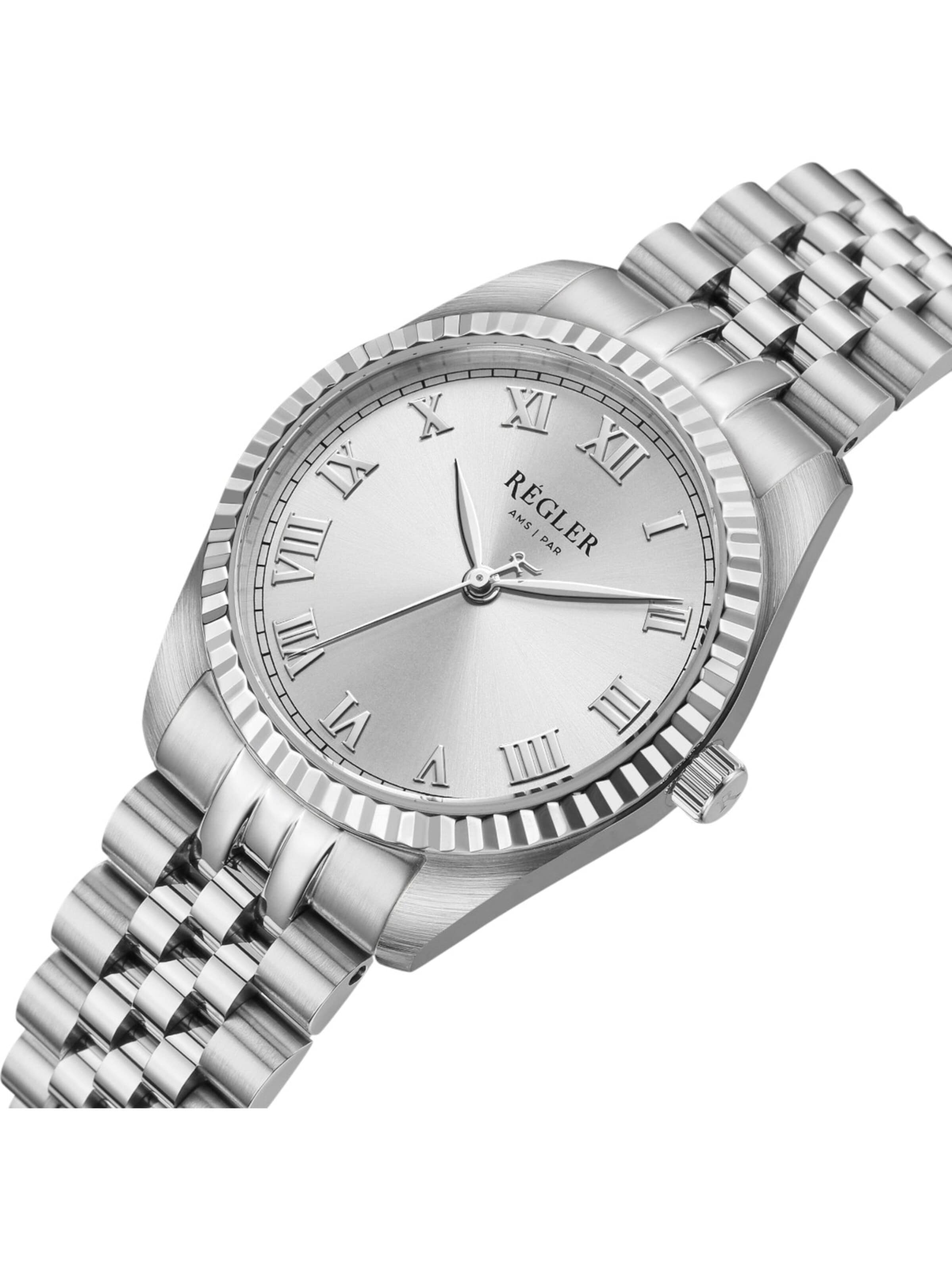Régler Zegarek analogowy 'Régler Infinité Steel Silver - Silver' w kolorze srebrny