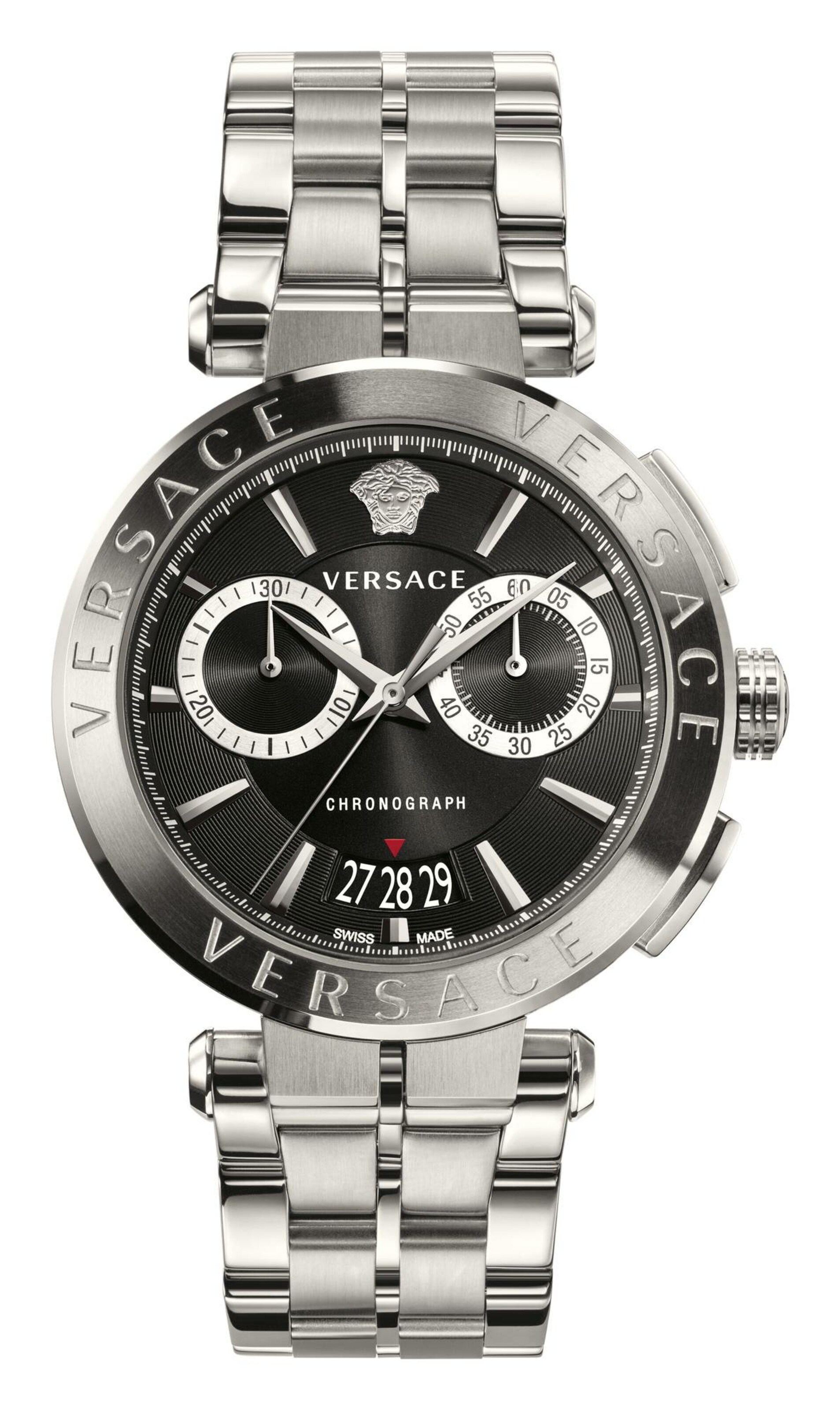 VERSACE Uhr in Silber: Vorderseite