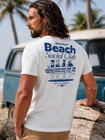 Neverless Shirt 'Beach Social Club'‌‌‌‌‌‌‌‌‌ in Weiß