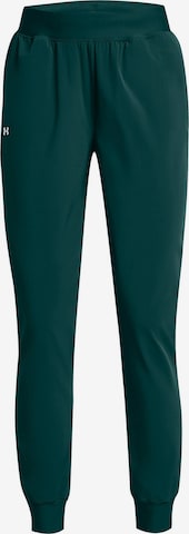 UNDER ARMOUR Workout Pants in Green: front