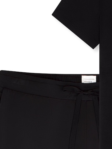 SCHIESSER Pyjama 'Mix & Relax'‌‌‌ in Schwarz