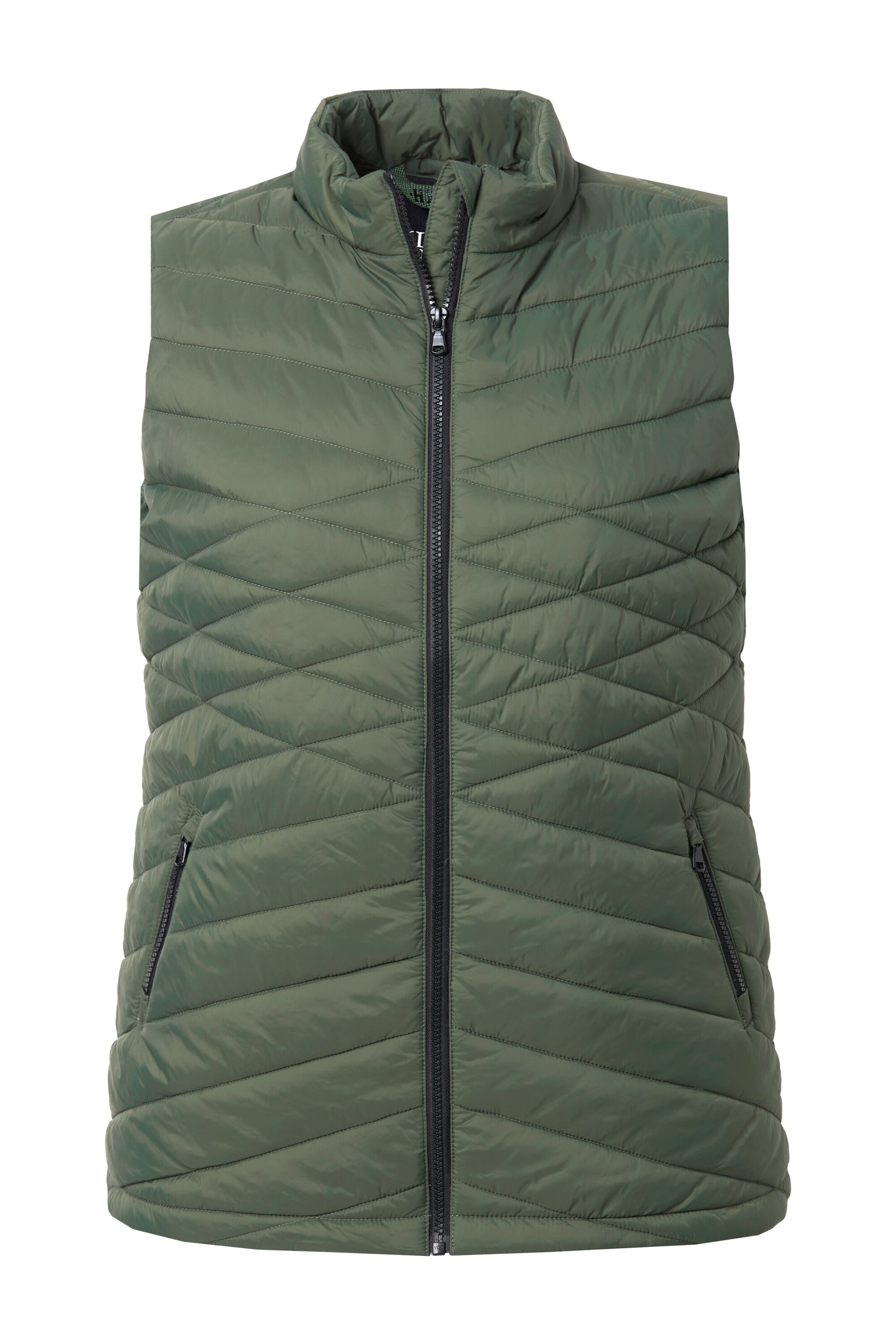 Ulla Popken Weste in Grün: Vorderseite