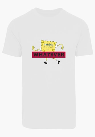 T-Shirt 'Spongebob' F4NT4STIC en blanc : devant